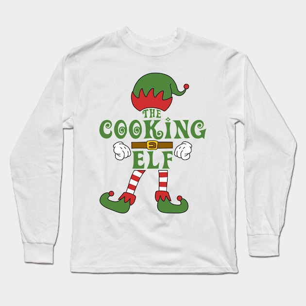 The Cooking Elf Christmas Family Matching Outfits Group Attire Long Sleeve T-Shirt by HappyGiftArt